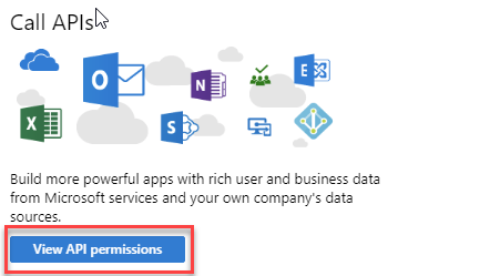 Azure AD App Registration - Call APIs