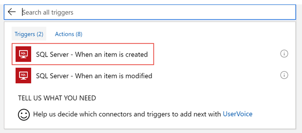 SQL Server Triggers and Actions