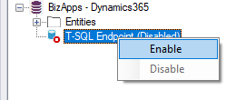 T-SQL endpoint - Xrm ToolBox - SQL 4 CDS - Enable endpoint